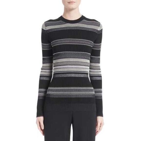 Proenza Schouler Striped Ribbed Crewneck $665 size S - Picture 1 of 12